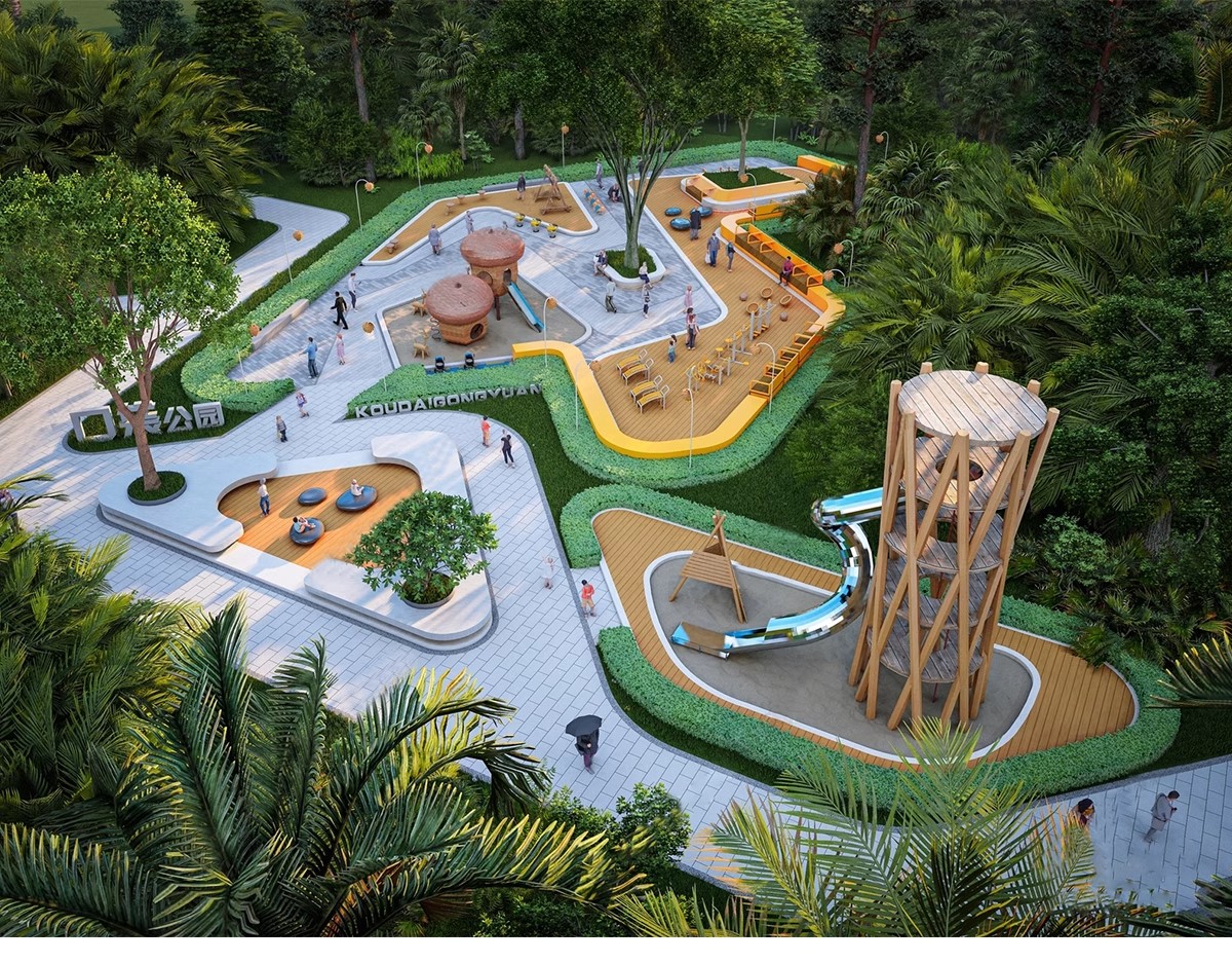 图片[4]-现代公园广场小游园园林节点景观树池座椅坐凳小品草图大师SU模型-大怪兽分享