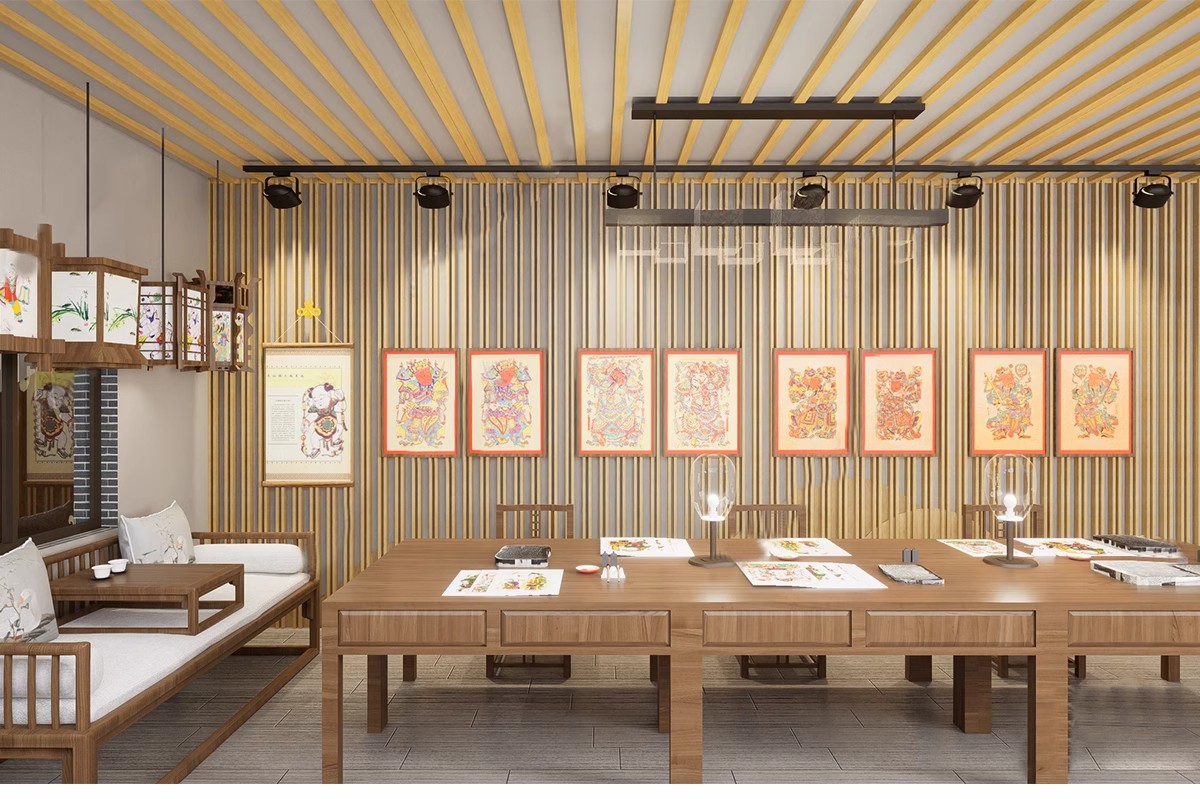 图片[5]-布艺刺绣皮影戏剧非遗文化展厅博物馆中式传统民俗展览馆su模型-大怪兽分享