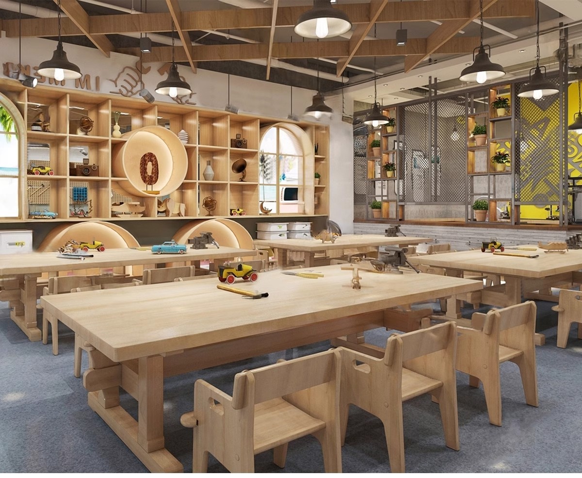 图片[5]-DIY手工坊木工陶艺馆幼儿园教室美工木作培训工坊草图大师su模型-大怪兽分享