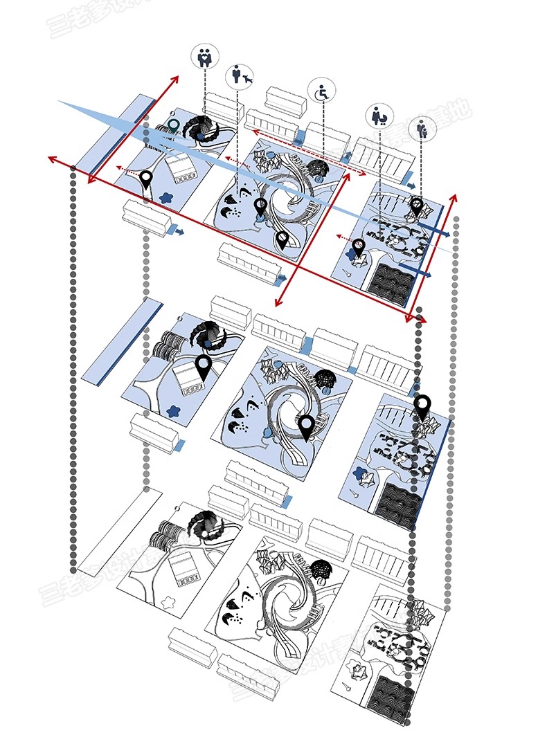 图片[5]-前期人群分析图PSD分层 建筑景观城规园林空间主题元素场地演化ps-大怪兽分享