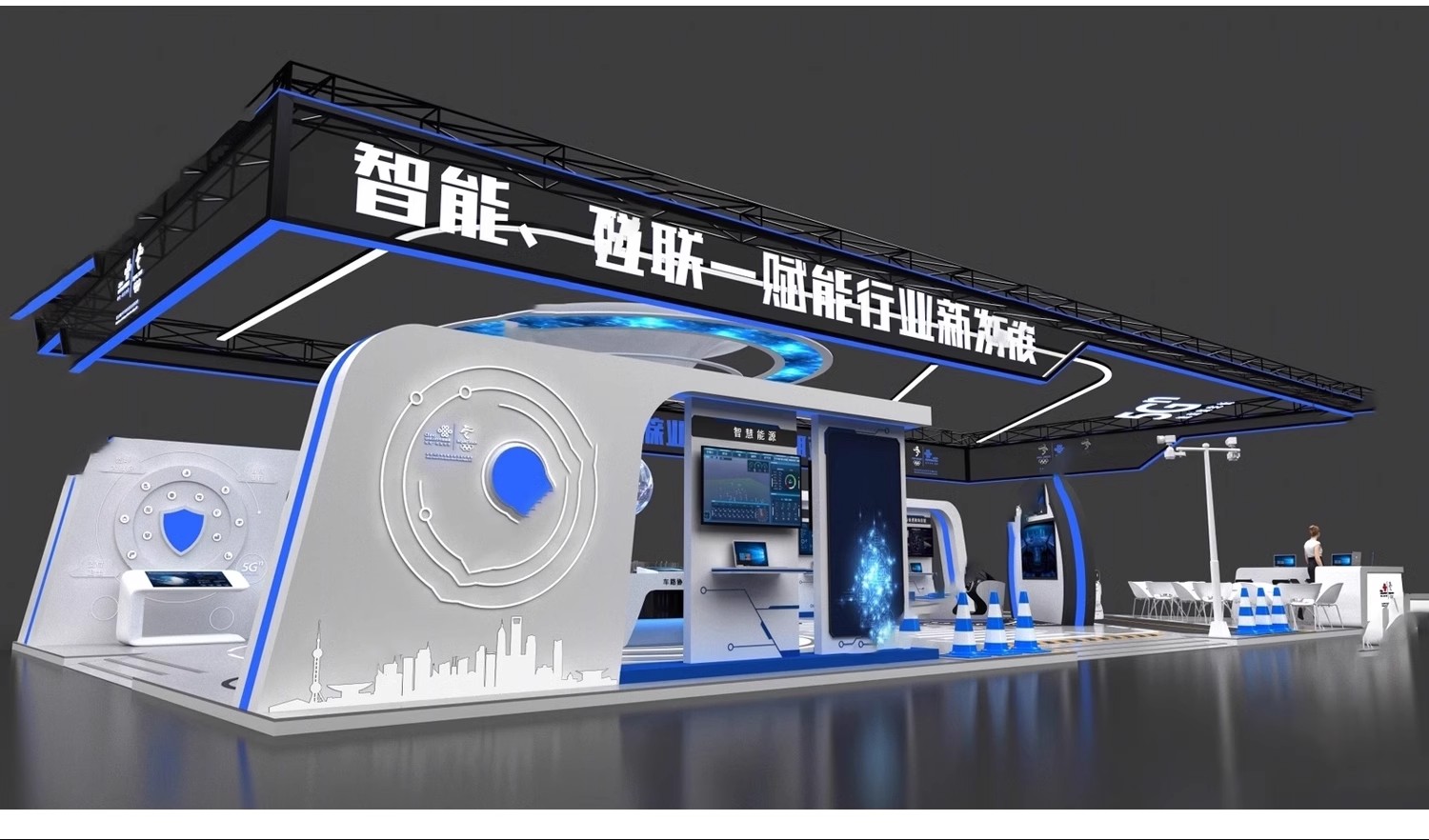 图片[4]-2025展览展会展厅展台展示设计3d模型配CAD施工图3dmax效果图素材-大怪兽分享