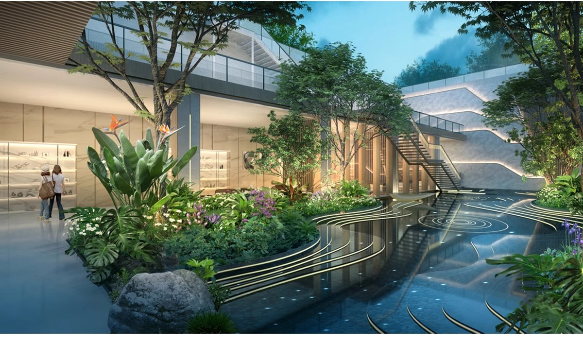 图片[5]-下沉式庭院私家花园别墅天井室内造景景观植物小品su模型草图大师-大怪兽分享