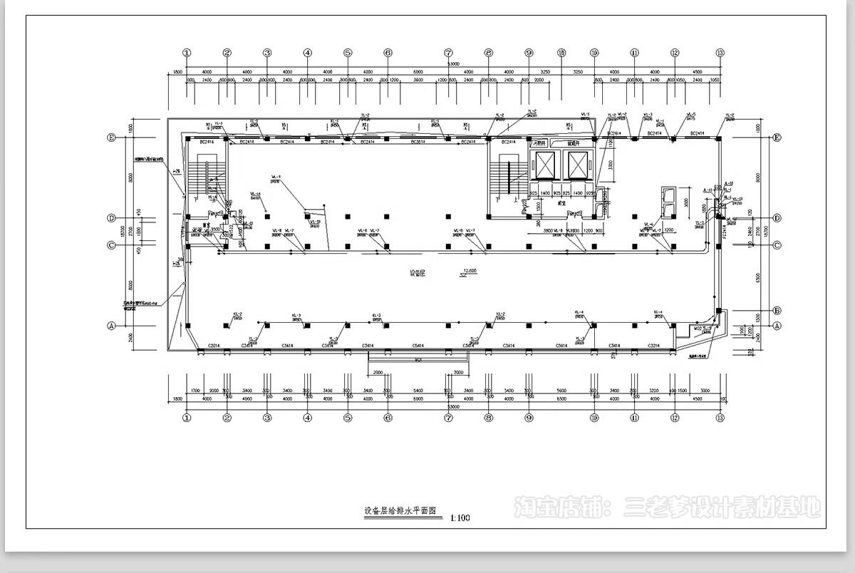 图片[5]-消防给排水电气系统图CAD施工图 工装纸配电强弱电水电全套设计图-大怪兽分享