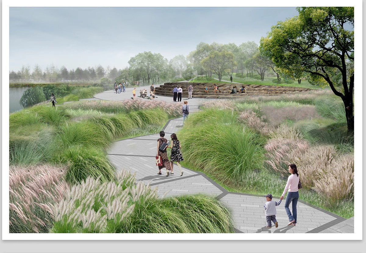 图片[5]-小清新竞赛风PS公园广场建筑景观插画风拼贴风效果图后期PSD素材-大怪兽分享