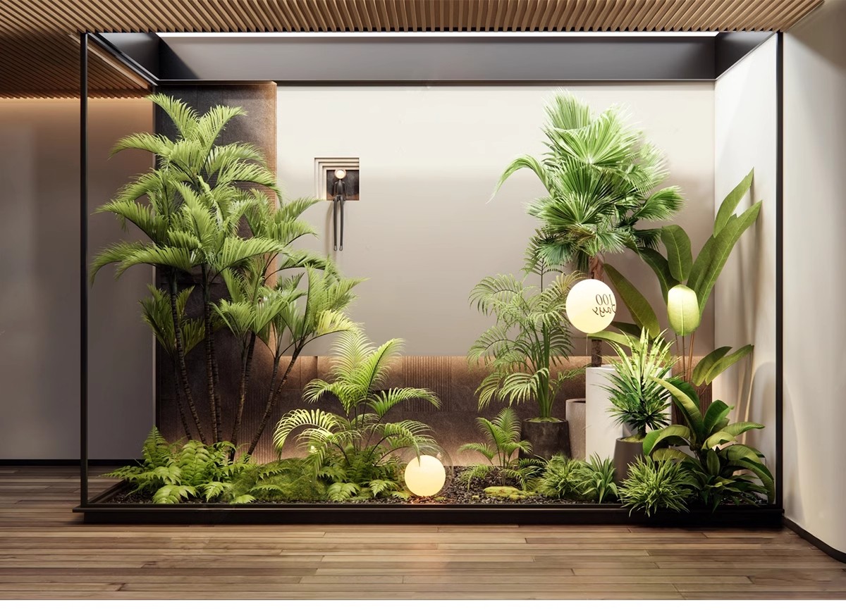 图片[5]-2025室内造景庭院景观小品3d模型中式植物绿植花园3dmax模型素材-大怪兽分享