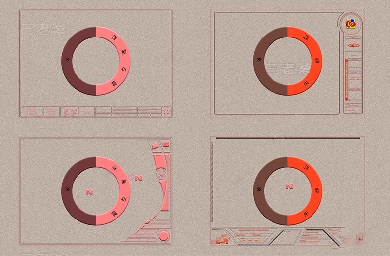 图片[5]-创意CAD图框模板国外国内常用施工图素材室内家装工装设计A012A34-大怪兽分享