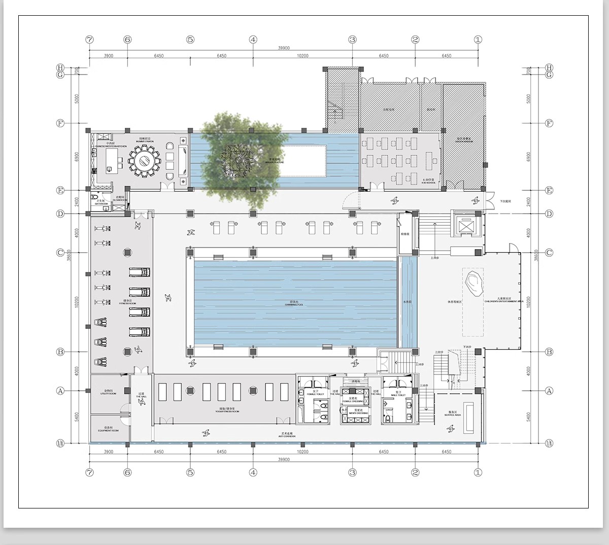 图片[5]-会所CAD施工图 装修设计禅意茶楼餐饮餐厅私人包厢工装素材效果图-大怪兽分享