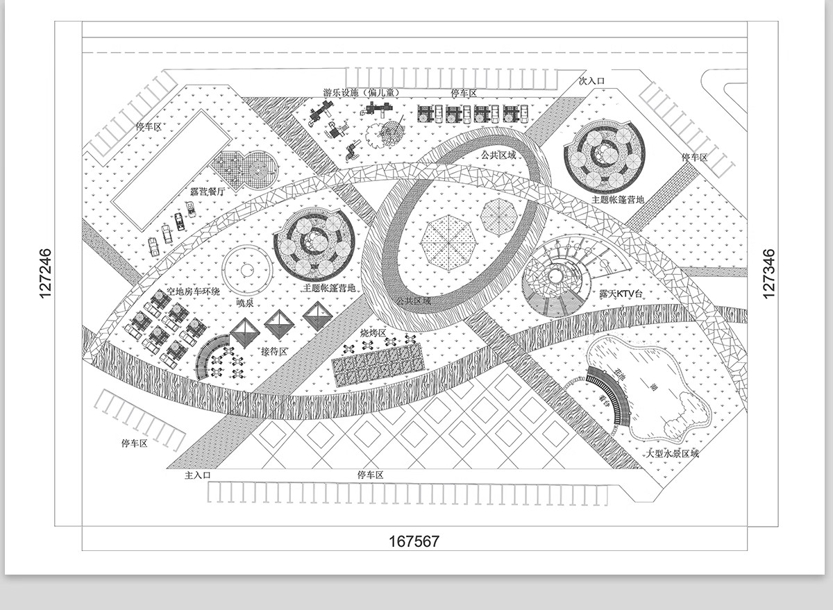 图片[5]-露营地帐篷野营基地cad施工图 户外房车营地公园景观总平面图方案-大怪兽分享