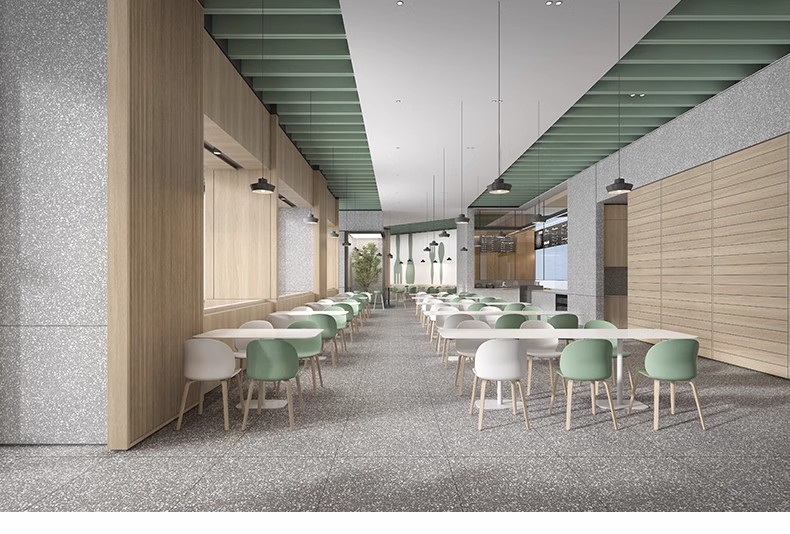图片[5]-学生职工餐厅装修CAD施工图纸 学校大学食堂建筑设计平面图效果图-大怪兽分享