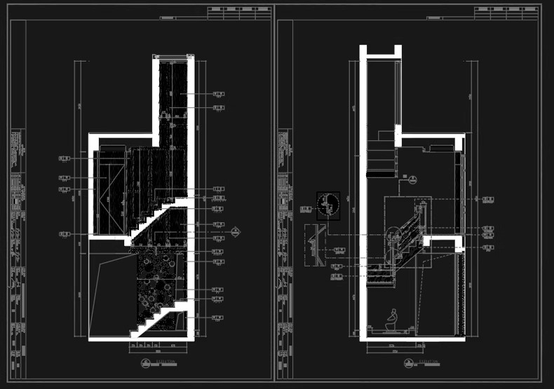 图片[5]-室内住宅楼梯节点大样图平面立面图剖面图扶手栏杆cad图纸施工图-大怪兽分享