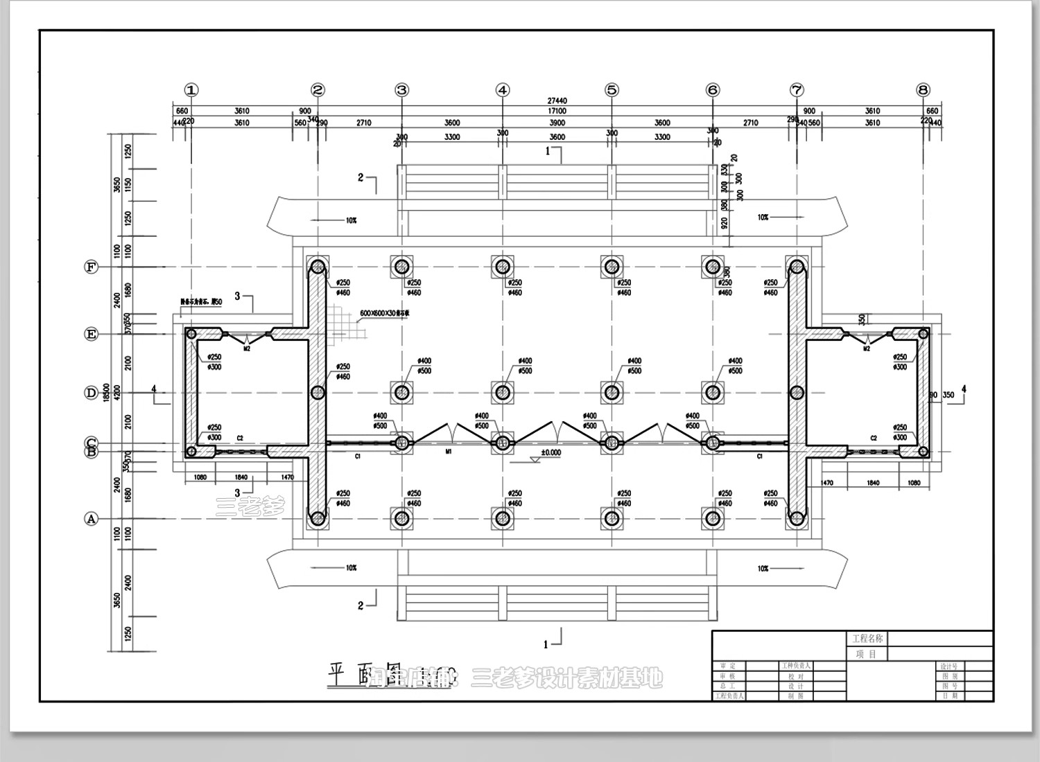 图片[5]-古典园林平面图CAD施工图中式仿古建筑景观景区庭院方案素材图库-大怪兽分享