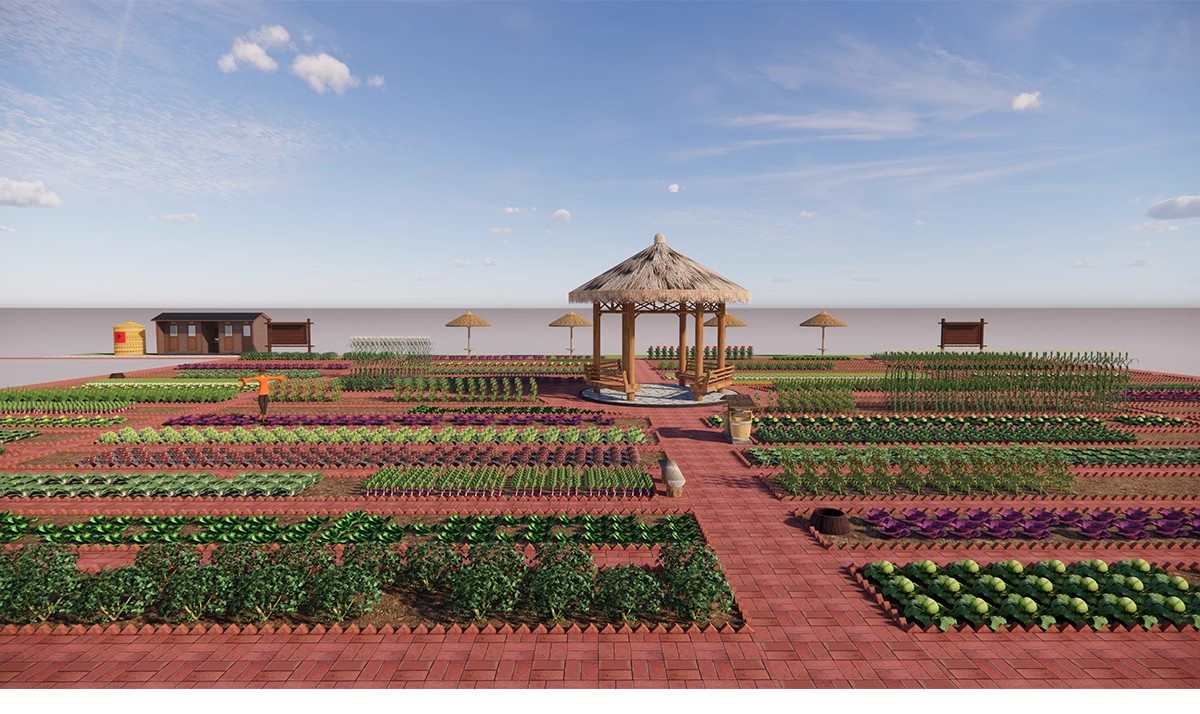 图片[5]-农村乡村田园庭院子蔬菜种植园农家乐菜地菜园栅栏草图大师SU模型-大怪兽分享