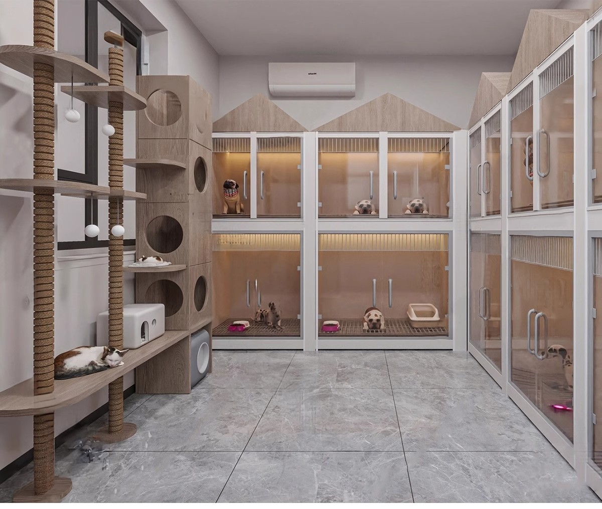 图片[5]-现代北欧宠物店SU模型猫舍狗屋宠物商店生活馆CAD施工图草图大师-大怪兽分享