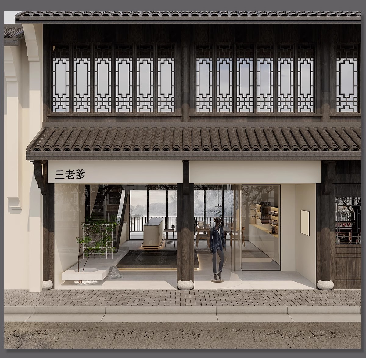 图片[5]-专卖服装店CAD施工图纸3D模型SU效果图库平面图女装男装设计素材-大怪兽分享