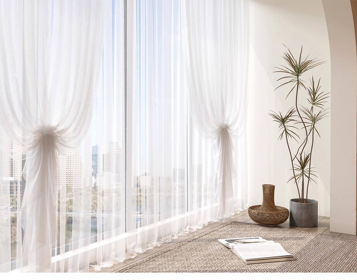 图片[5]-客厅卧室软装现代布艺罗马杆窗帘纱帘帷幔遮光拉帘SU模型草图大师-大怪兽分享