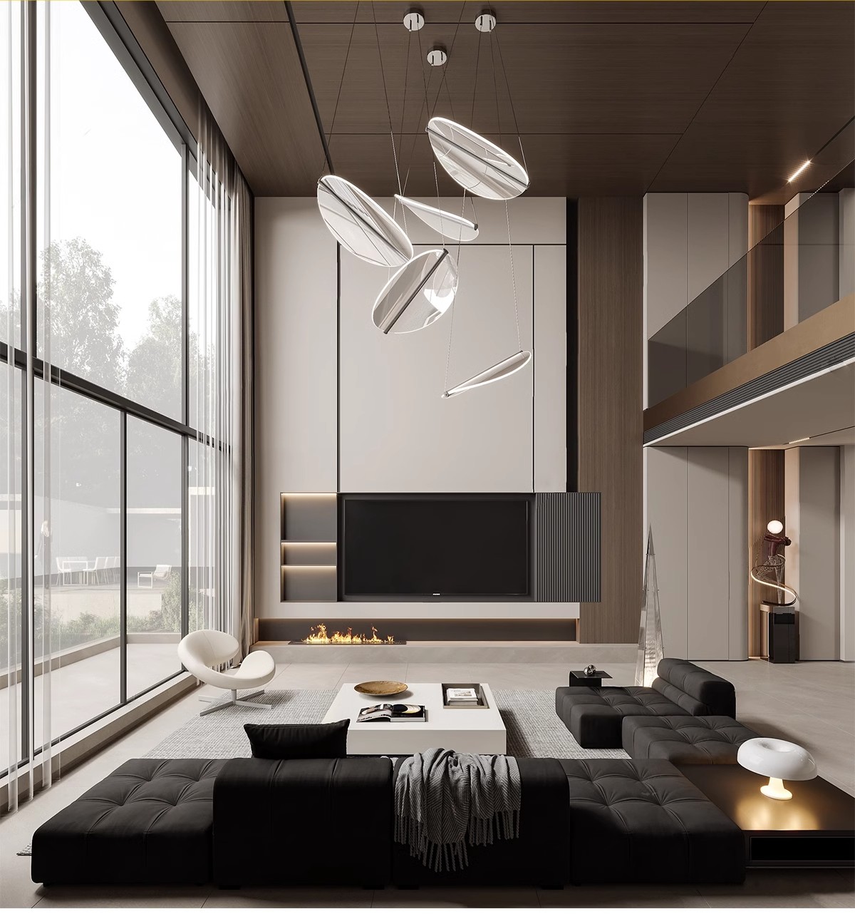 图片[5]-2025年现代简约复式挑空别墅3D模型库家装整体客厅卧室3Dmax素材-大怪兽分享