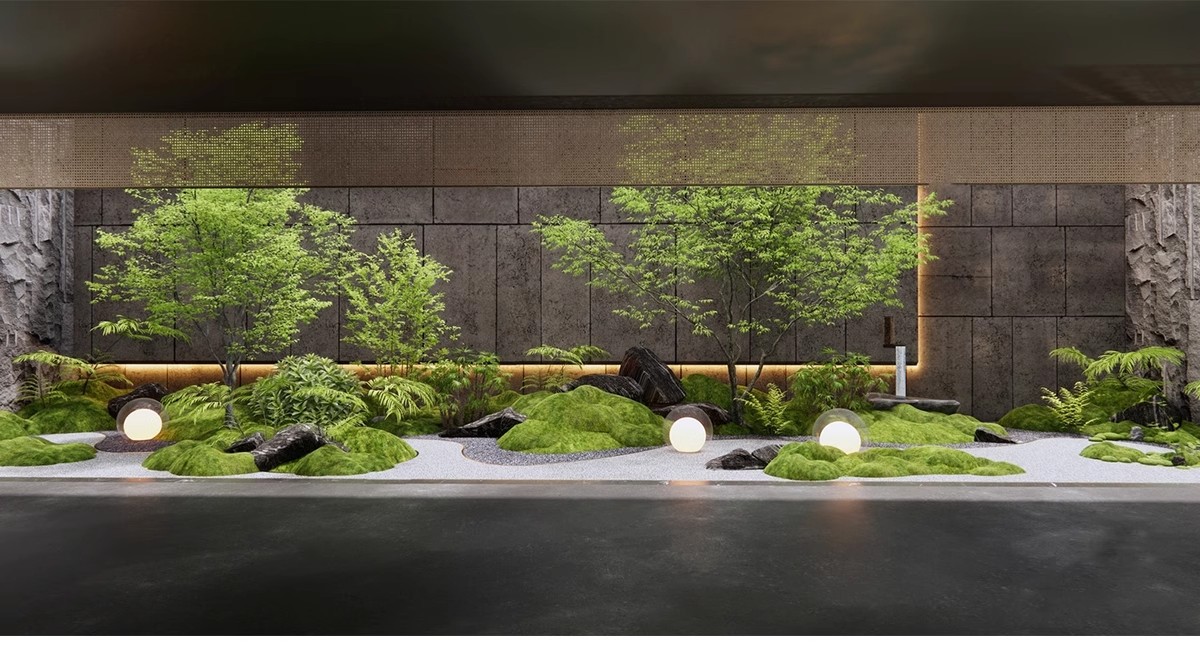 图片[5]-禅意新中式日式别墅庭院茶室枯山水景观假山流水SU模型草图大师-大怪兽分享