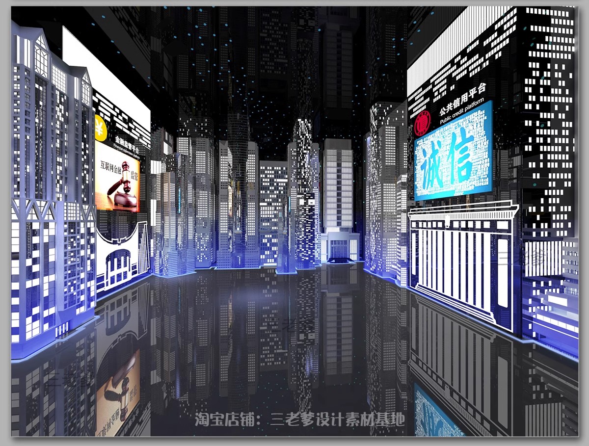 图片[6]-展厅展览企业文化科技展示展馆博物馆室内设计效果图CAD施工图纸-大怪兽分享