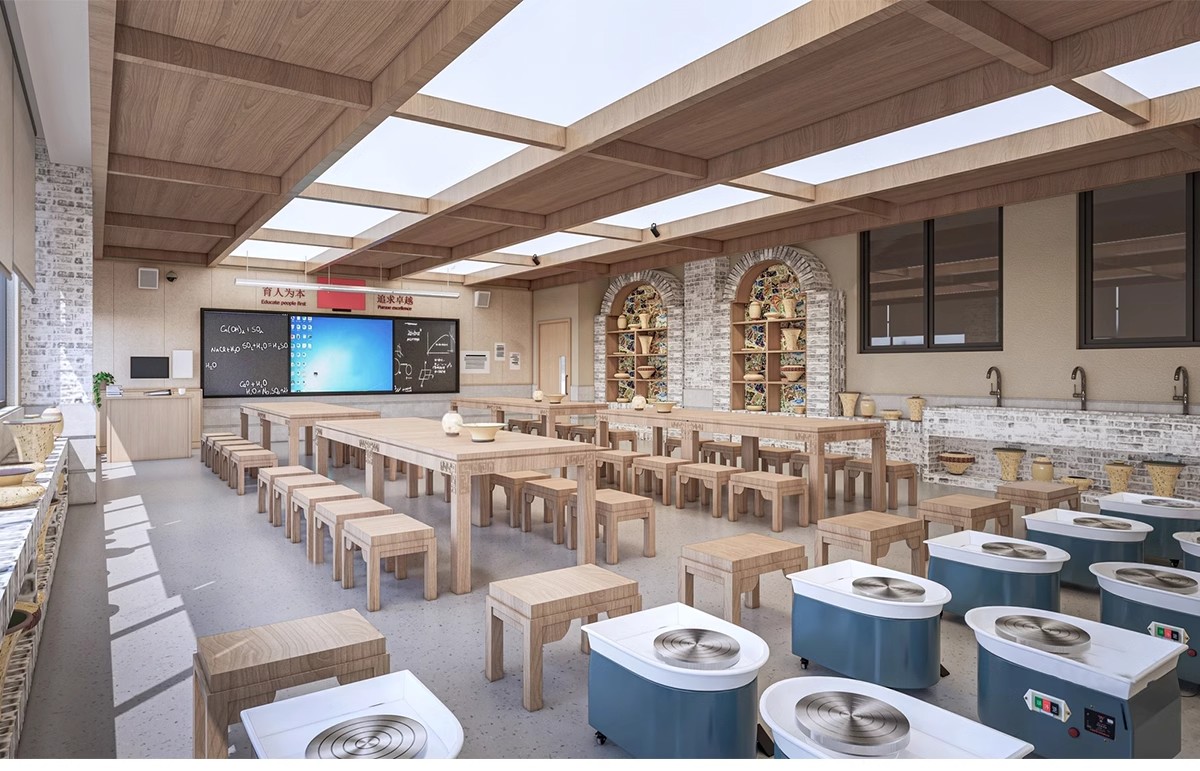 图片[6]-DIY手工坊木工陶艺馆幼儿园教室美工木作培训工坊草图大师su模型-大怪兽分享