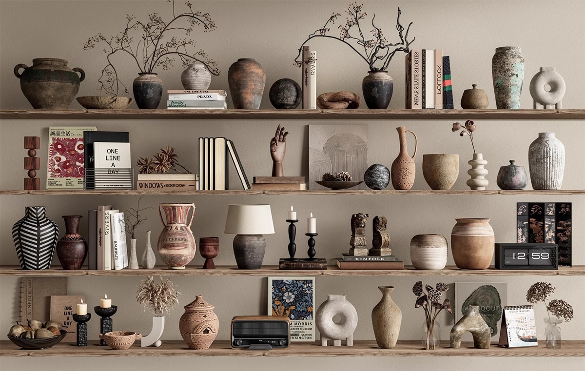 图片[17]-室内SU模型北欧创意雕塑摆件公仔现代装饰品组合挂画草图大师素材-大怪兽分享