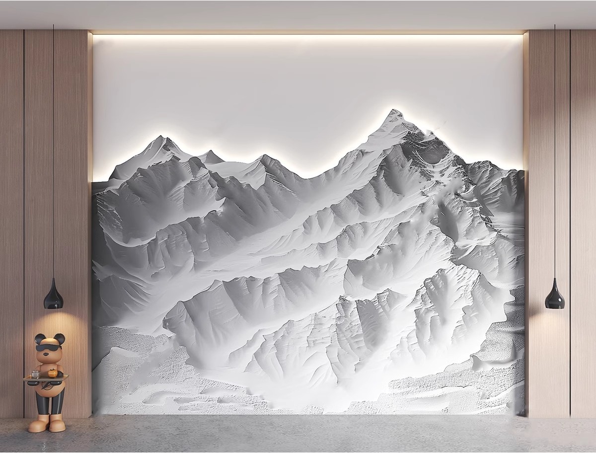 图片[6]-新中式轻奢背景墙SU模型 山水格栅云纹瓦片构件草图大师Sketchup-大怪兽分享