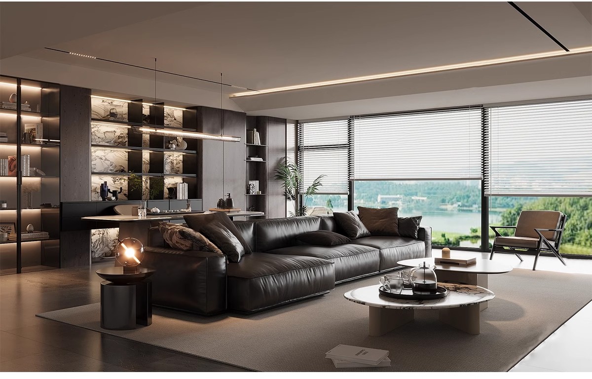 图片[6]-意式风格3d模型家装室内客厅现代轻奢意大利沙发家具双人床3dmax-大怪兽分享