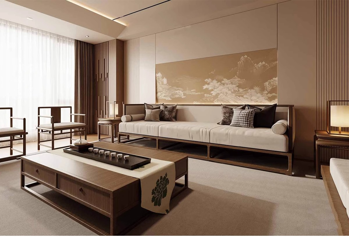 图片[6]-新中式3dmax单体家装沙发酒柜衣柜吊灯装饰挂画柜子床餐桌3d模型-大怪兽分享