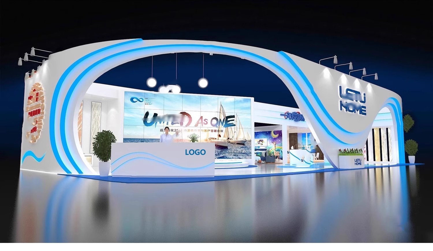 图片[5]-2025展览展会展厅展台展示设计3d模型配CAD施工图3dmax效果图素材-大怪兽分享