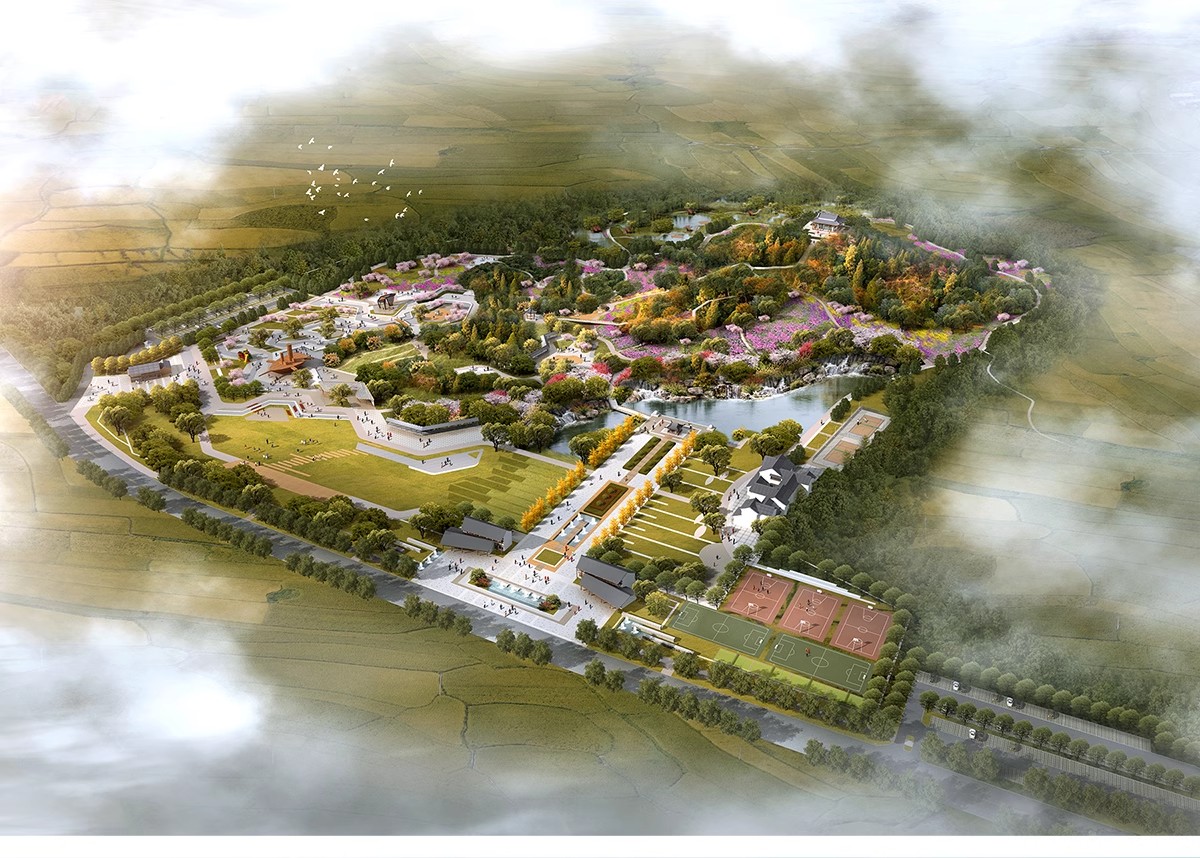 图片[5]-美丽乡村规划PS设计鸟瞰图PSD素材山地旅游度假村景观田园综合体-大怪兽分享