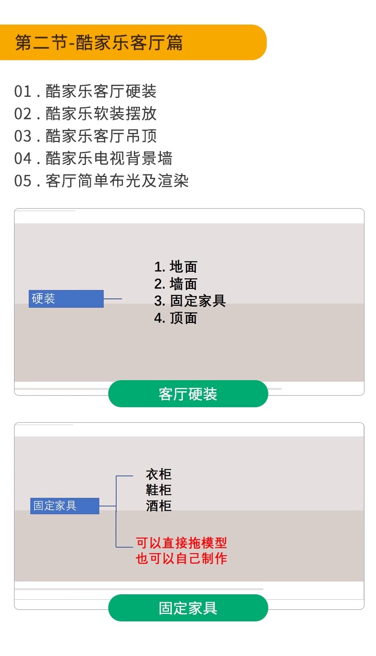 图片[6]-酷家乐教程进阶渲染班自学入门课程室内装修设计全屋定制视频素材-大怪兽分享