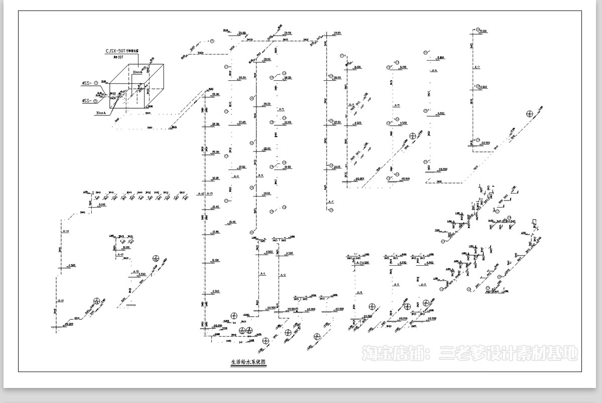 图片[6]-消防给排水电气系统图CAD施工图 工装纸配电强弱电水电全套设计图-大怪兽分享