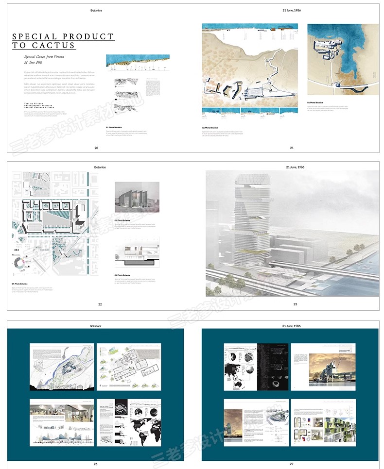 图片[6]-建筑园林景观环艺答辩图册ps画册展板文本作品集模版排版PSD设计-大怪兽分享
