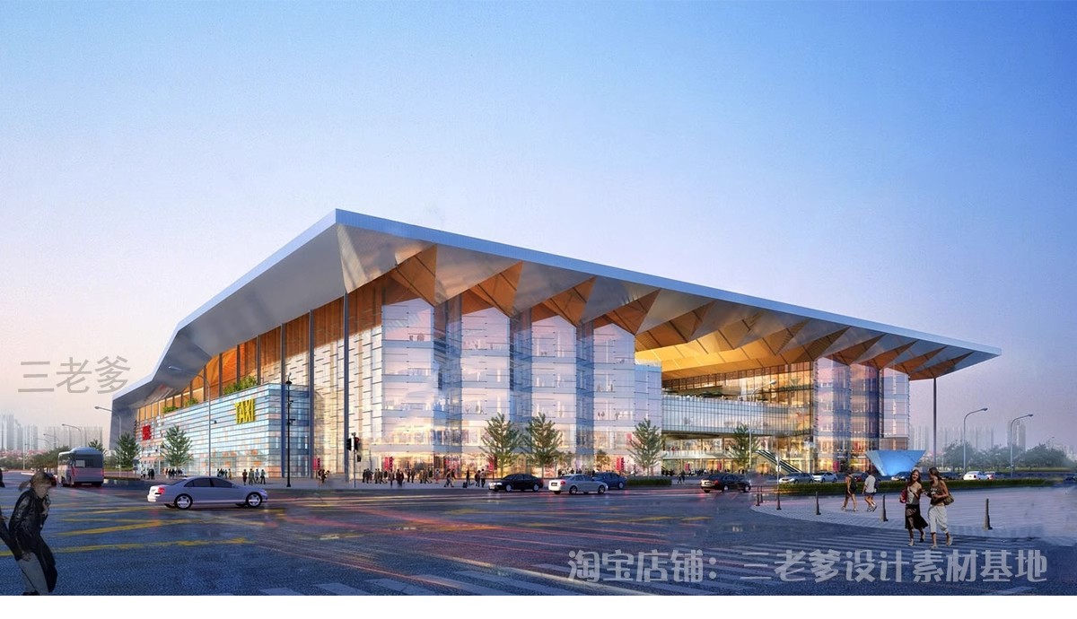 图片[6]-汽车客运站建筑设计流线组织场地文本SU模型CAD参考案例草图大师-大怪兽分享