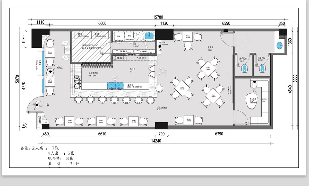 图片[6]-酒吧KTV装修设计cad施工图纸夜场夜总会3d效果图平面娱乐会所素材-大怪兽分享