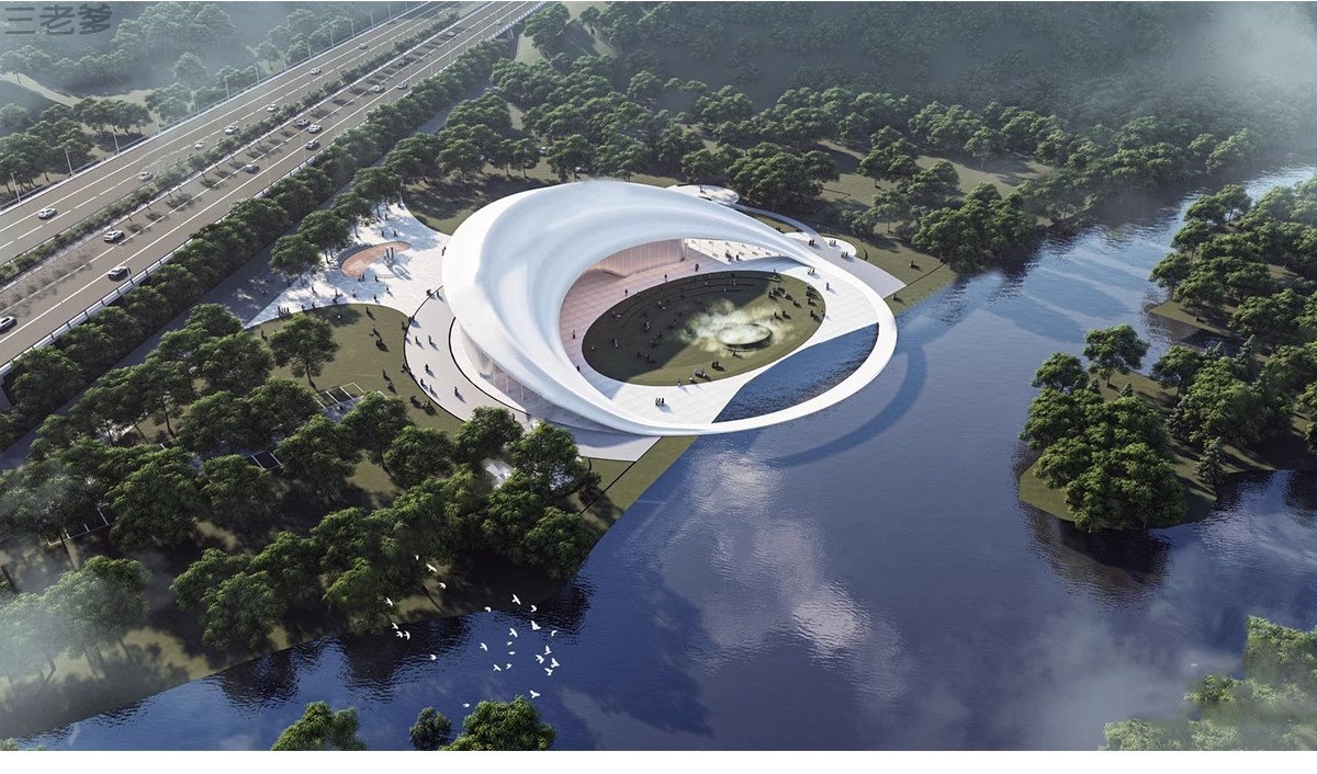 图片[6]-现代滨水滨河湿地河道公园规划广场园林景观SU模型素材CAD施工图-大怪兽分享