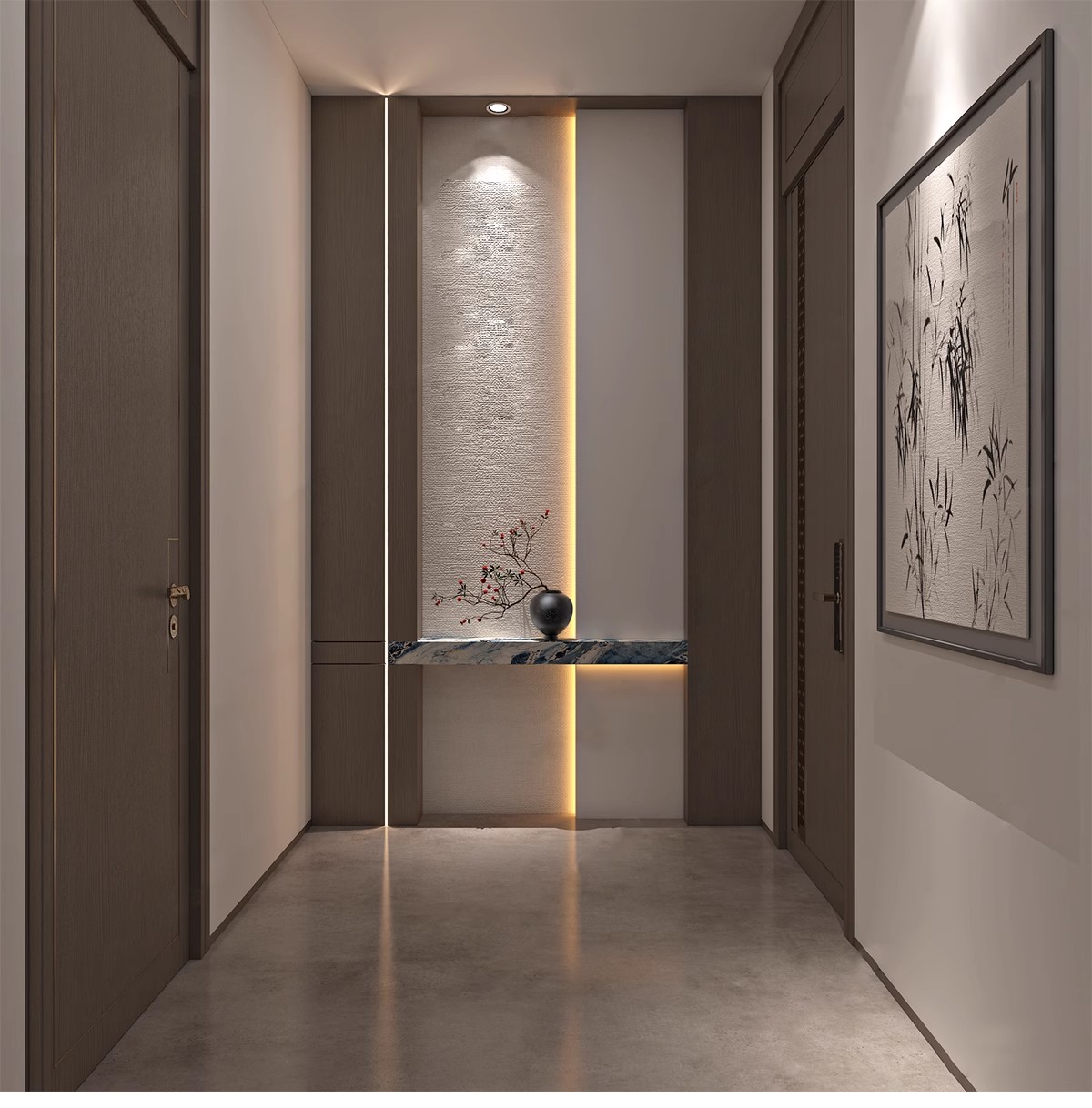 图片[5]-家装入户玄关屏风效果图玻璃隔断现代装饰装修设计家居室内参考图-大怪兽分享