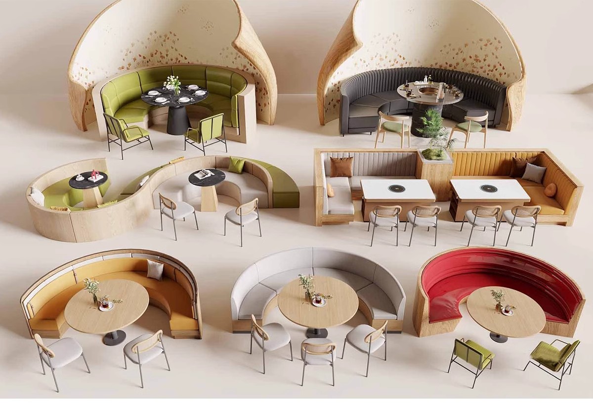 图片[7]-现代北欧咖啡厅餐厅火锅店甜品奶茶店卡座坐椅草图大师SU模型素材-大怪兽分享