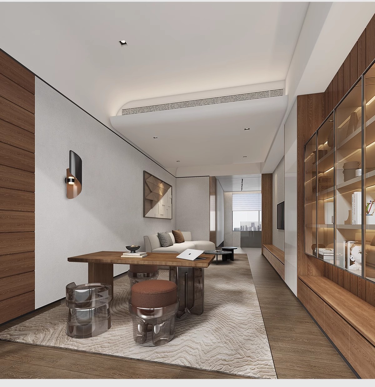 图片[7]-公寓LOFT装修设计效果图小户型复式酒店单身公寓室内CAD施工图纸-大怪兽分享