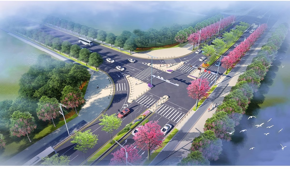 图片[7]-城市道路公路车行道斑马线地面指示线十字交通路口su模型草图大师-大怪兽分享