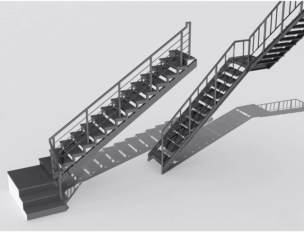 图片[7]-户外钢结构楼梯SU模型建筑工地安全爬梯设计sketchup草图大师素材-大怪兽分享