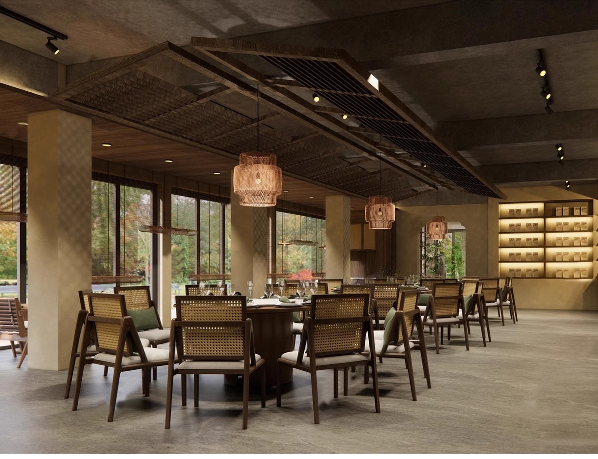 图片[7]-侘寂风餐厅室内设计饭店奶茶店咖啡厅餐饮空间工装草图大师SU模型-大怪兽分享