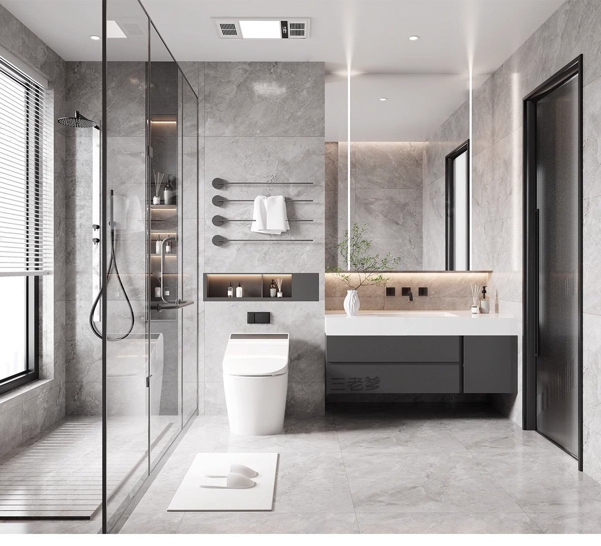 图片[6]-浴室卫生间卫浴SU模型库家装草图大师马桶洗手盆浴缸淋浴sketchup-大怪兽分享