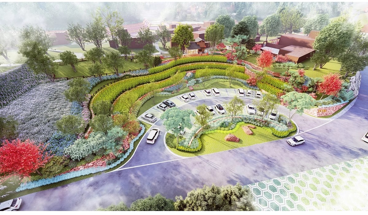 图片[7]-户外生态露天停车场SU模型公共停车坪停车位sketchup草图大师素材-大怪兽分享