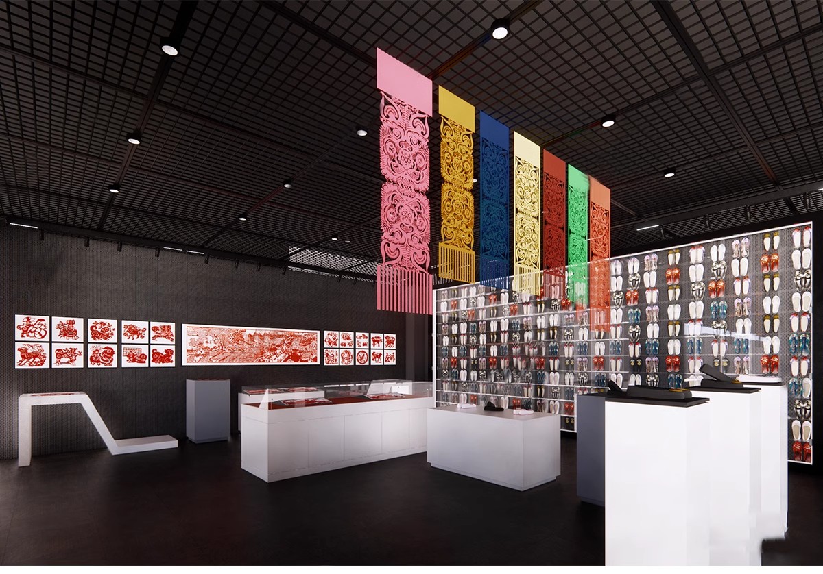 图片[7]-布艺刺绣皮影戏剧非遗文化展厅博物馆中式传统民俗展览馆su模型-大怪兽分享