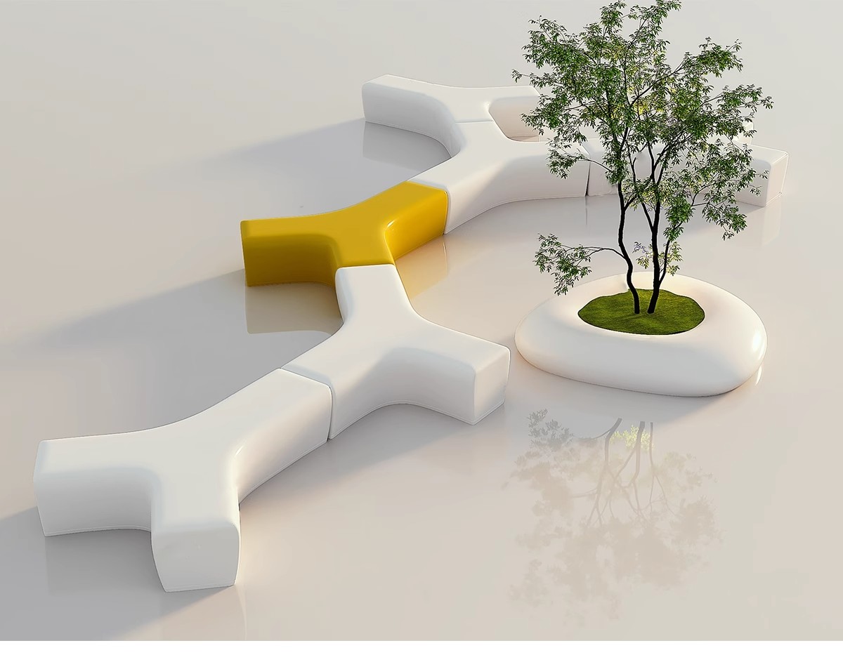 图片[7]-园林异形树桌户外吧台现代公园景观树池创意休闲座椅卡座SU模型-大怪兽分享