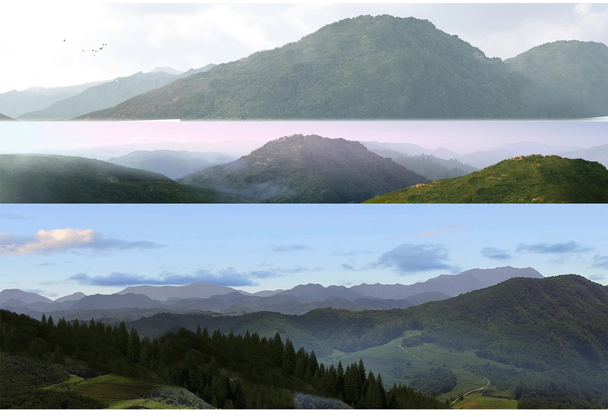 图片[7]-远景山背景植物树木ps素材 树林丛林配景树园林景观效果图psd免抠-大怪兽分享