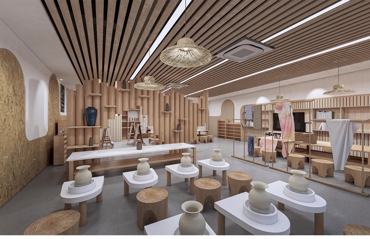 图片[7]-DIY手工坊木工陶艺馆幼儿园教室美工木作培训工坊草图大师su模型-大怪兽分享