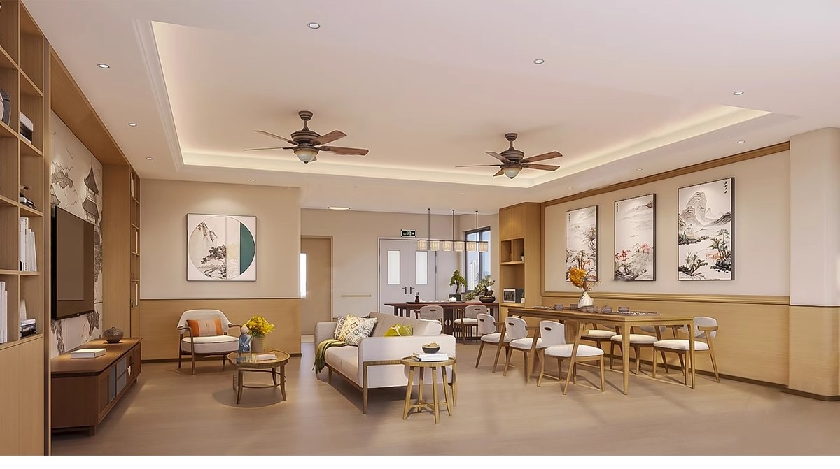 图片[7]-草图大师现代养老院福利院疗养中心大厅活动室卧室SU模型室内设计-大怪兽分享