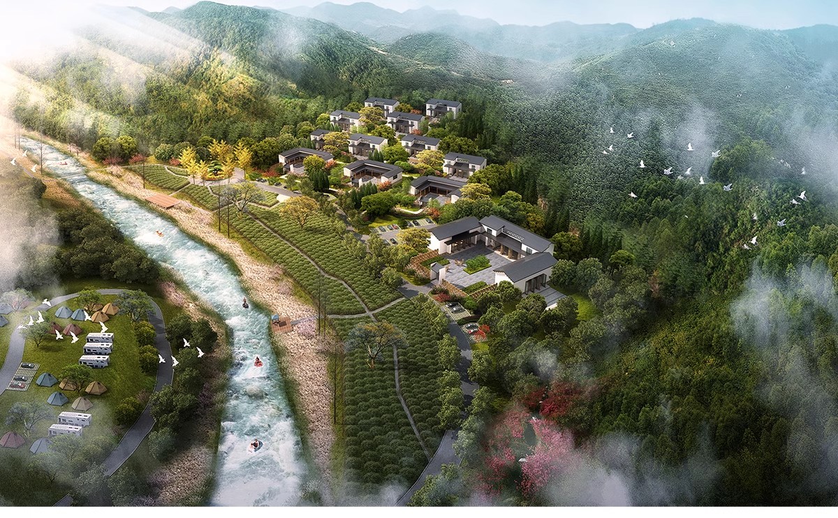 图片[6]-美丽乡村规划PS设计鸟瞰图PSD素材山地旅游度假村景观田园综合体-大怪兽分享