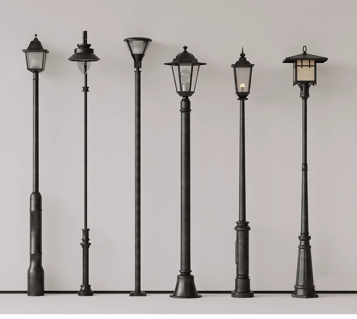 图片[7]-市政道路高杆灯太阳能景观灯广场玉兰灯城市路灯su模型库草图大师-大怪兽分享